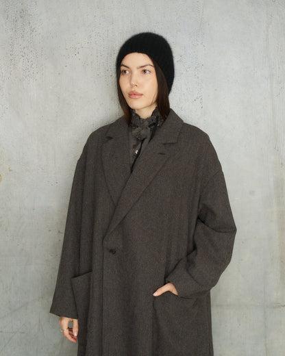 Black Cashmere Silk Beanie
