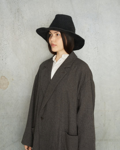 Black Ibro Wool Felt Hat
