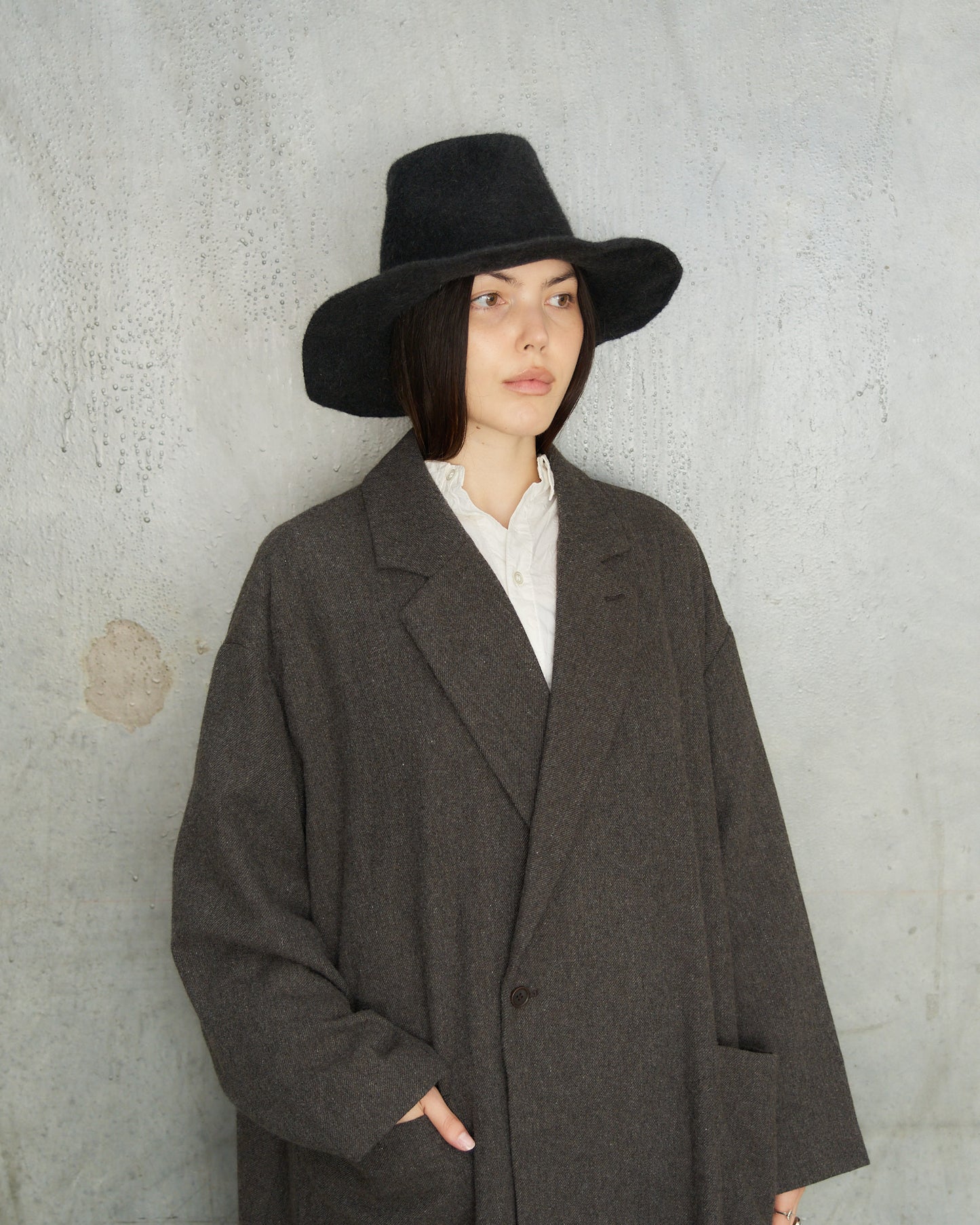 Black Ibro Wool Felt Hat
