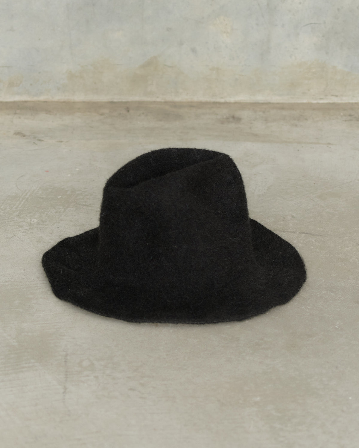Black Ibro Wool Felt Hat