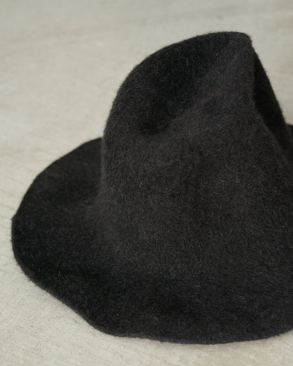 Black Ibro Wool Felt Hat