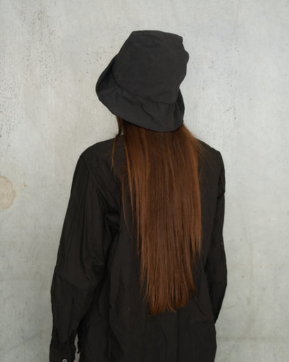 Black Linen Barca Cera Hat