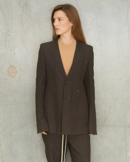 Rick Owens Dark Dust 2 Piece Studded Suit