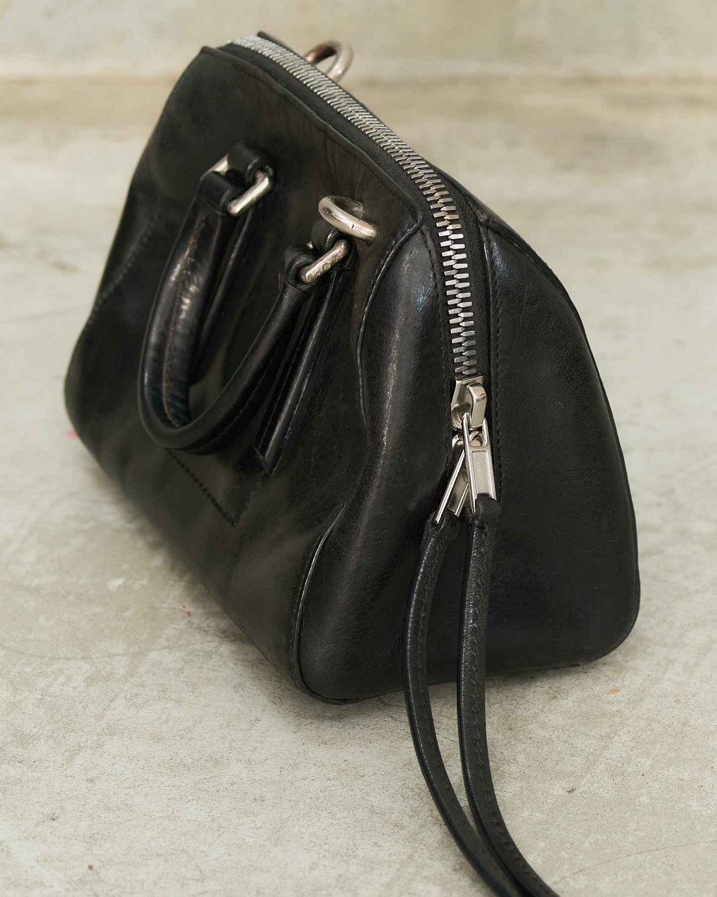 Rick Owens Black Leather Mini Bag