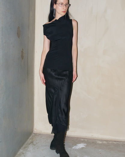 Black Sliced Dress