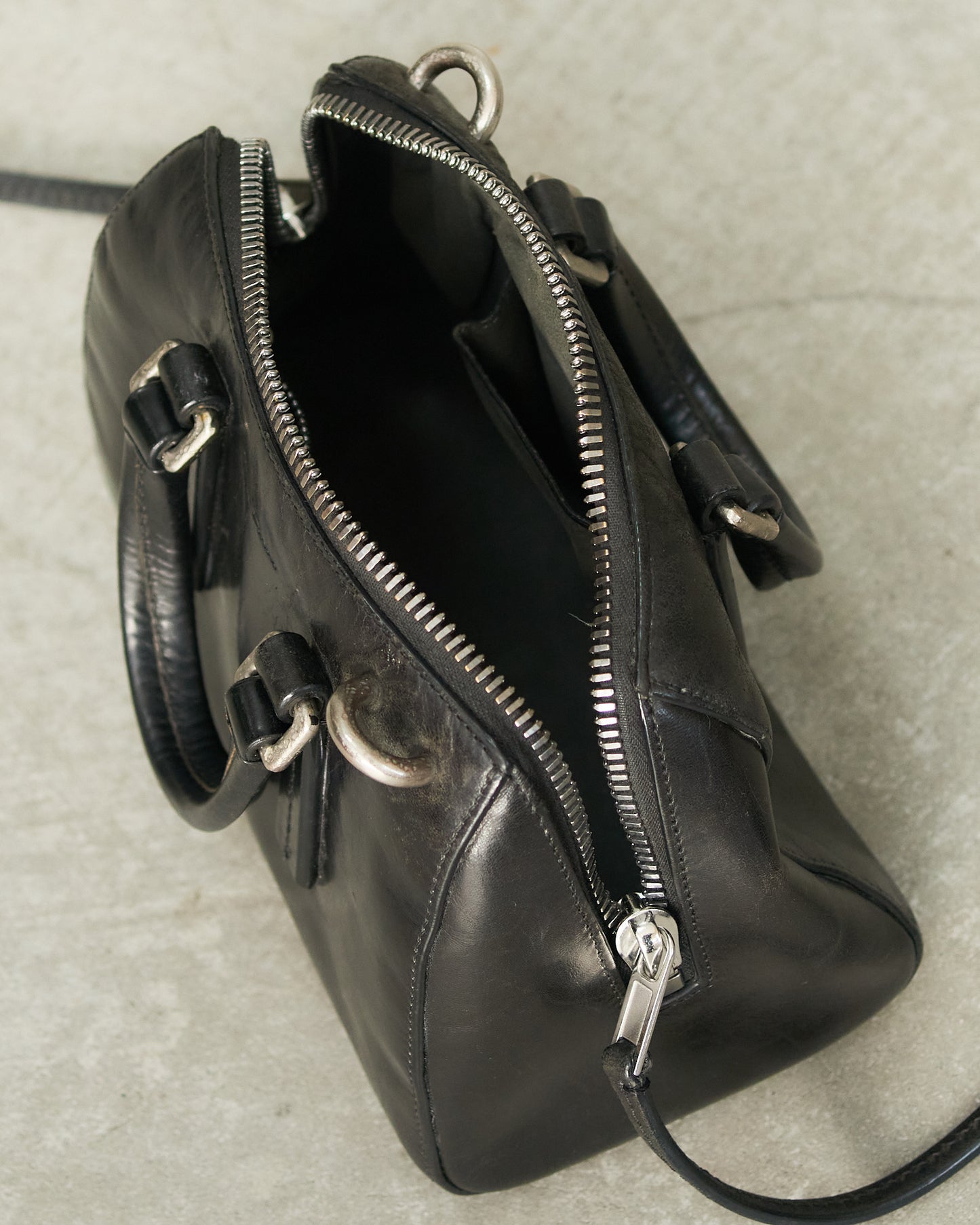 Rick Owens Black Leather Mini Bag