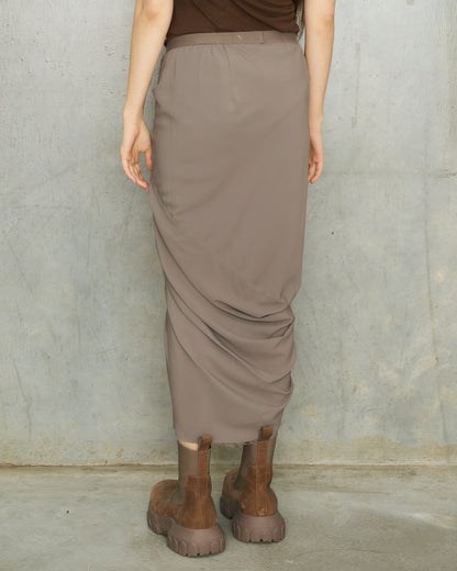 Rick Owens Dust Drape Crepe Skirt