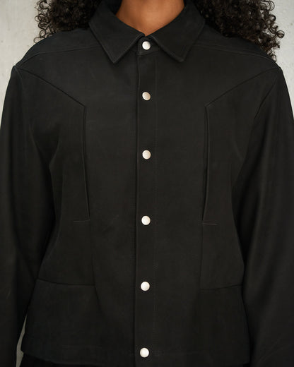 Black Alice Strobe Leather Jacket