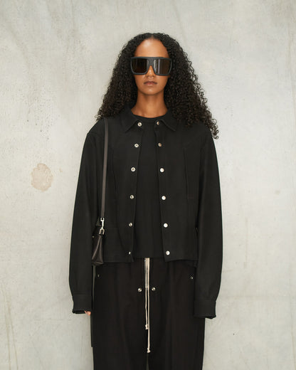 Black Alice Strobe Leather Jacket