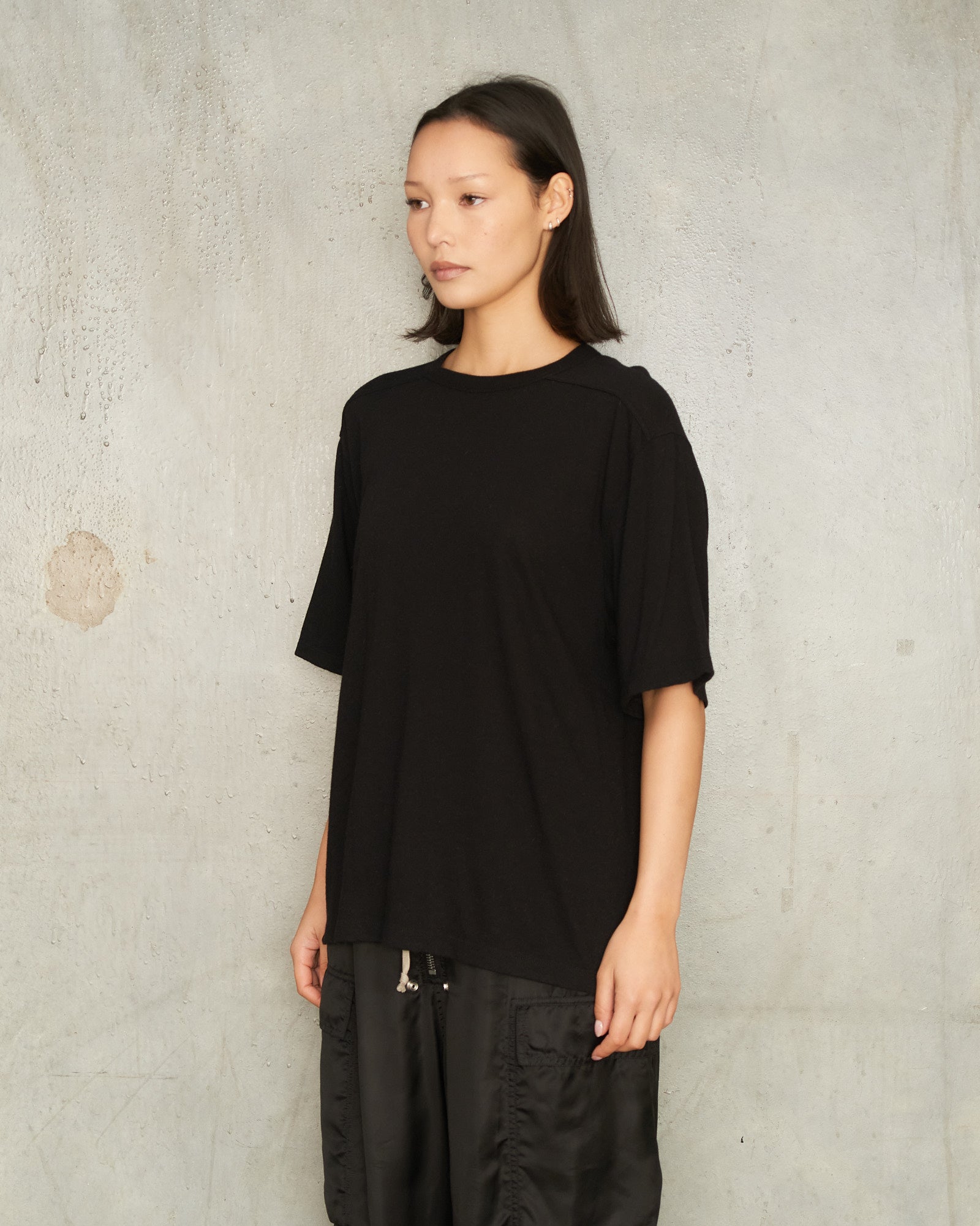 Rick Owens Black Brad T-Shirt Black RP02E4200 - DILETTANTE