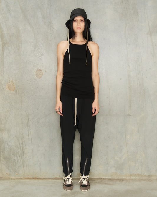 Black Crepe Track Pant
