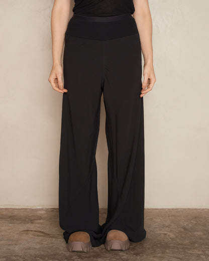 Black Jumbo Bias Trousers