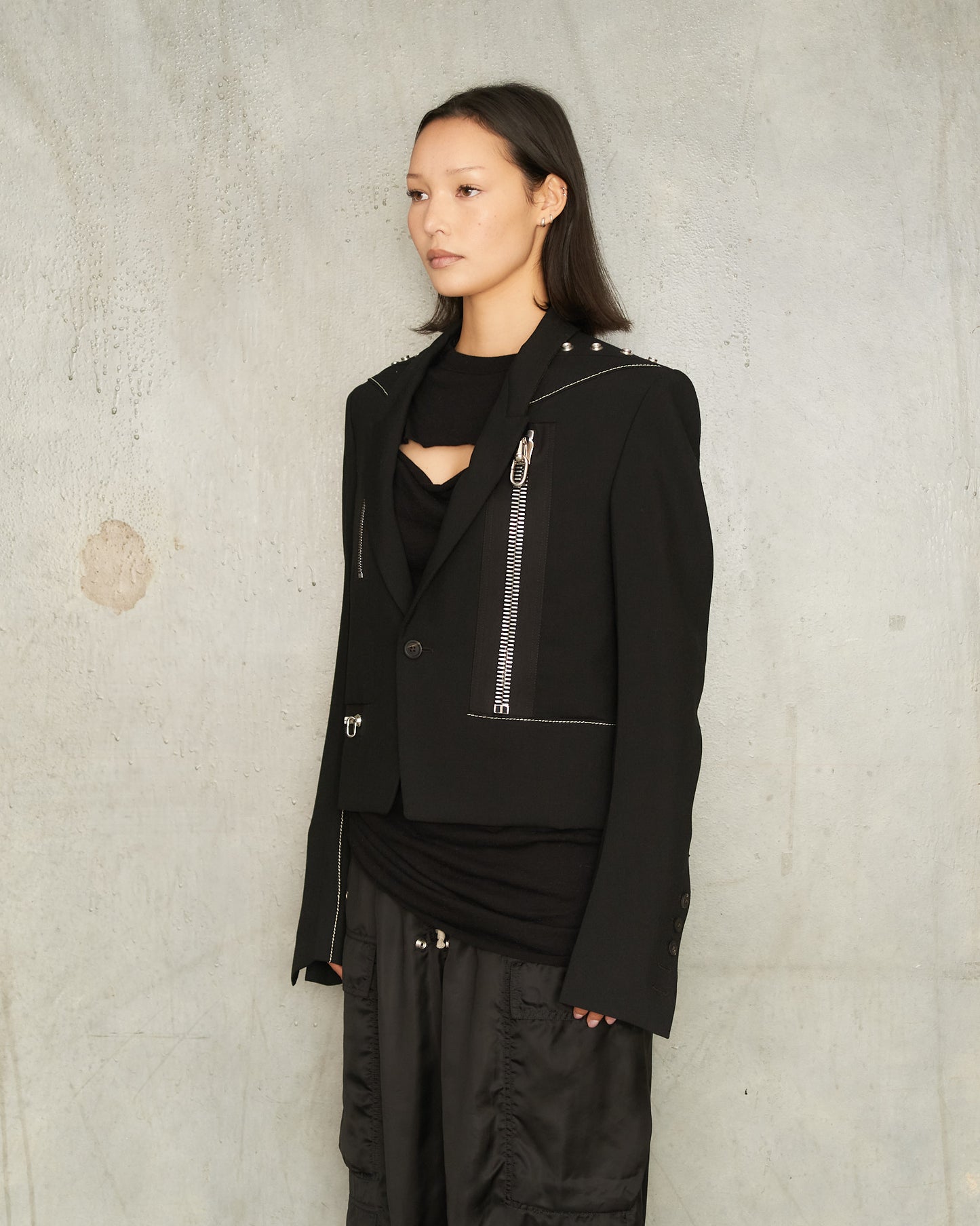 Black Pearl Zip Alice Jacket