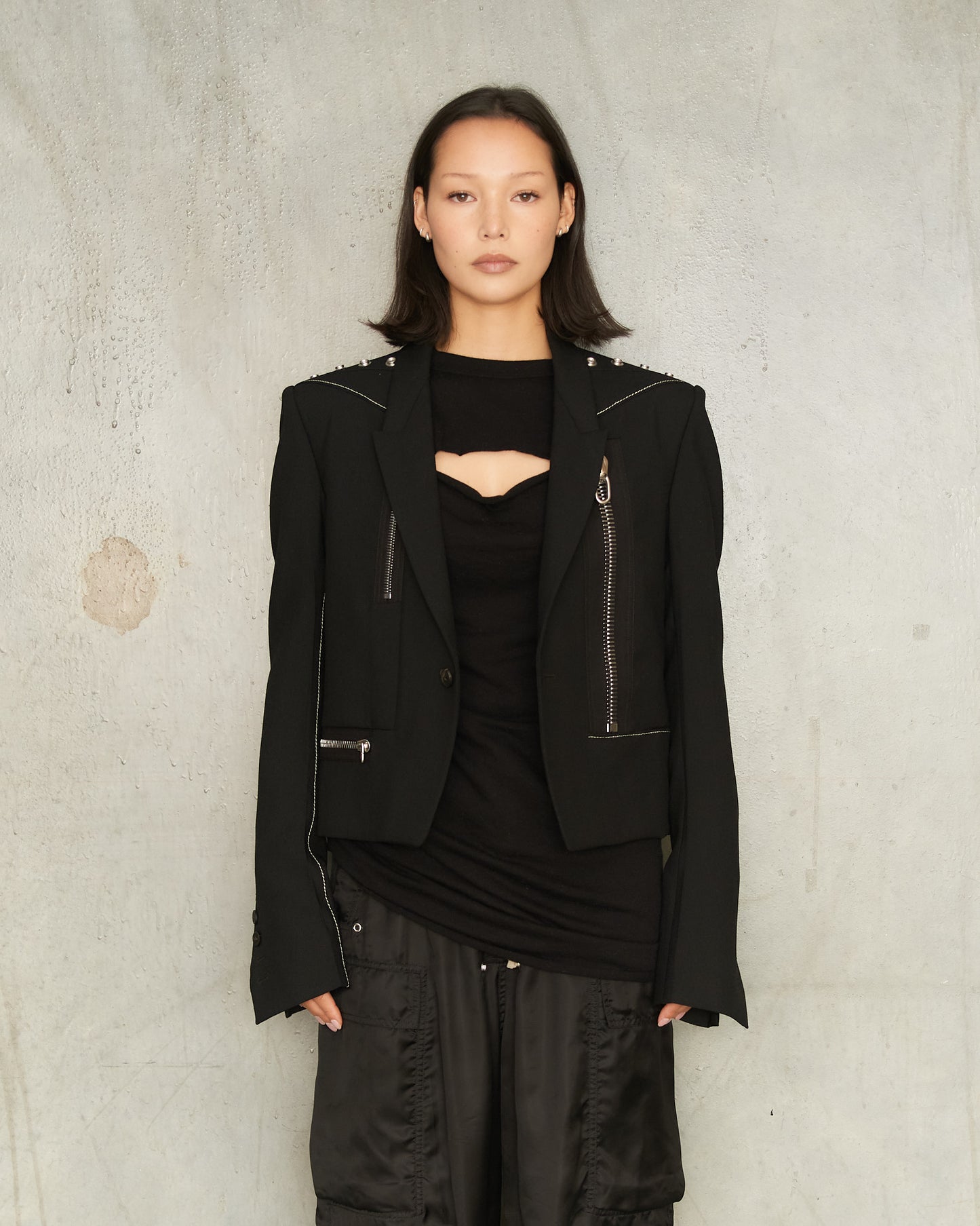 Black Pearl Zip Alice Jacket
