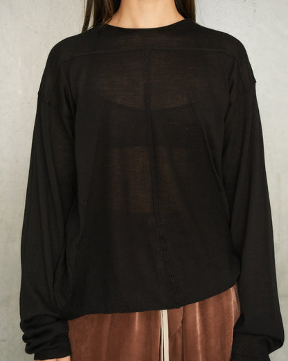 Black Pullover Knit Sweater