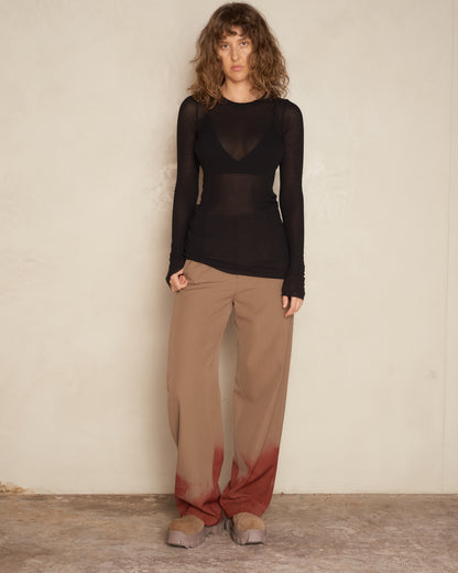 Black Classic Rib Long Sleeve