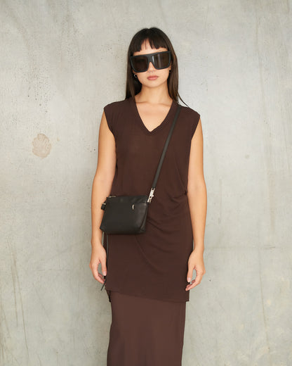 Black Small Adri Leather Bag