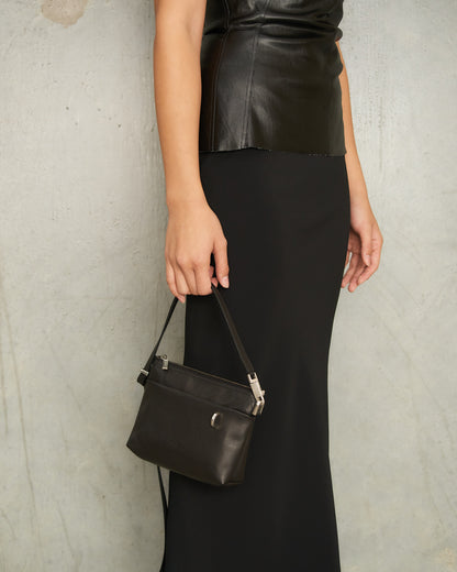 Black Small Adri Leather Bag