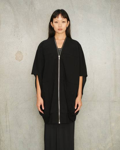 Black Wool Bubble Bomber