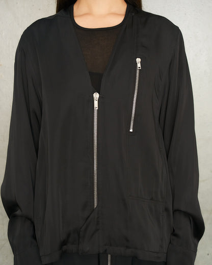 Black Zip Safety Jacket