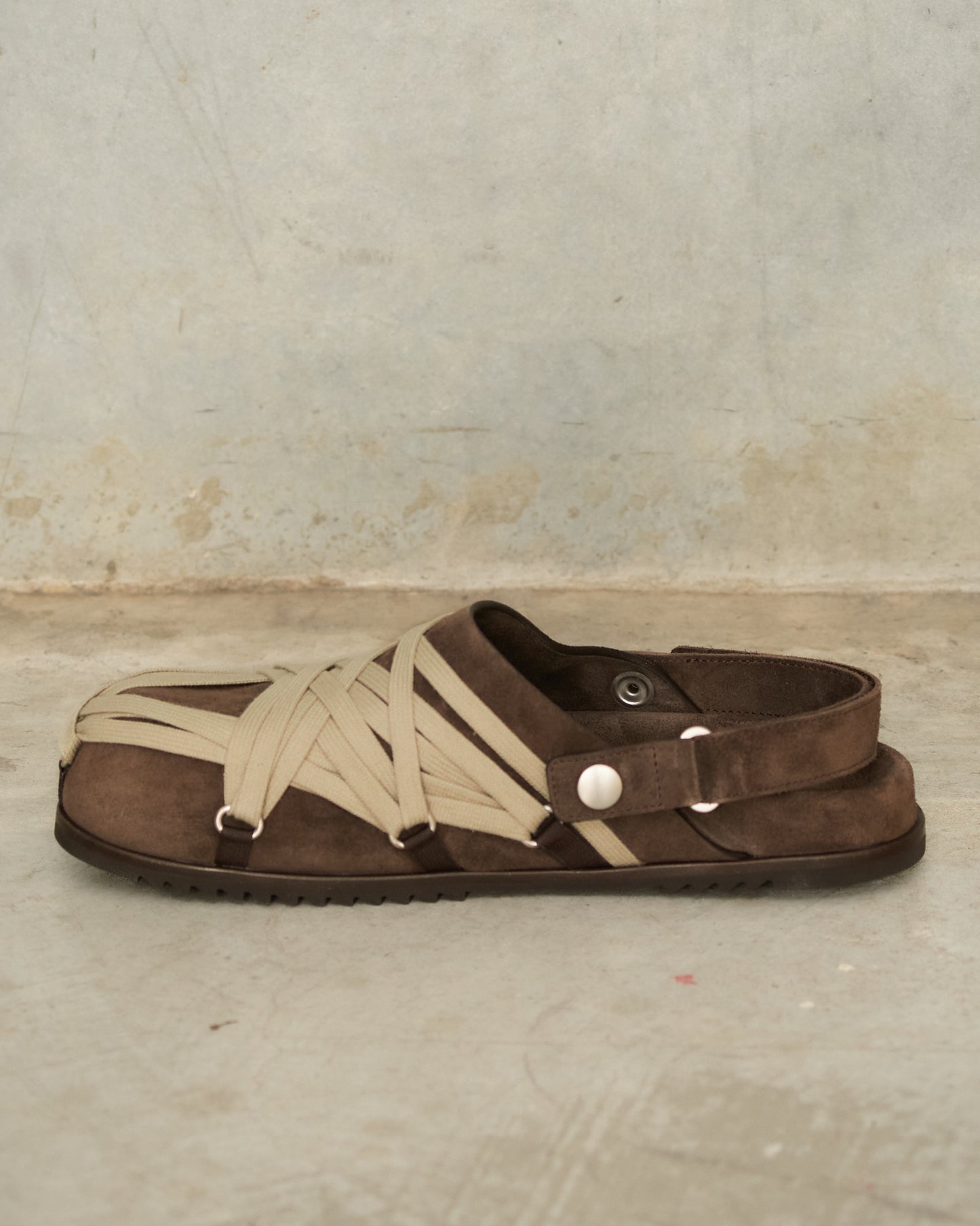 Brown Megalace Granola Mule