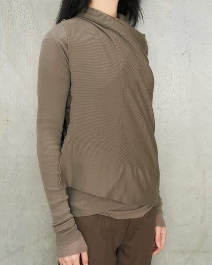 Dust Medium Wrap Cardigan