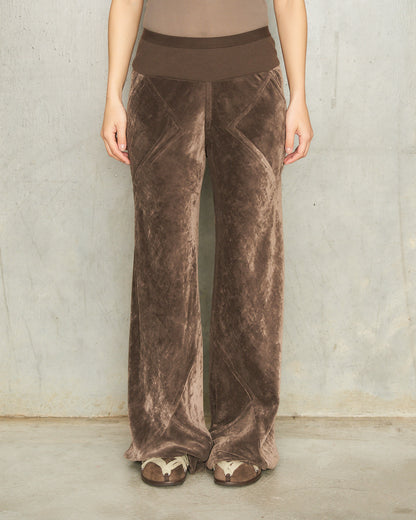 Dark Dust Velvet Bias Pants