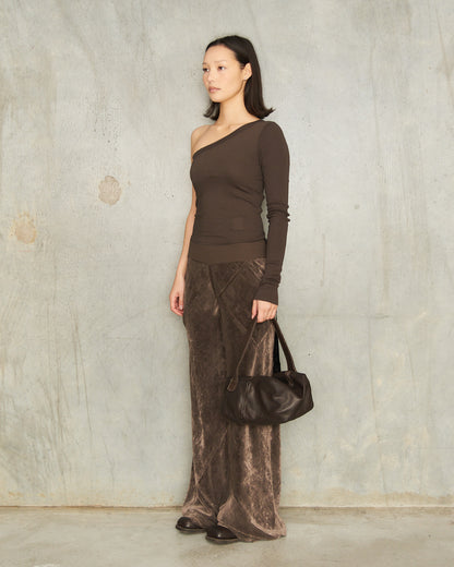 Dark Dust Velvet Bias Pants