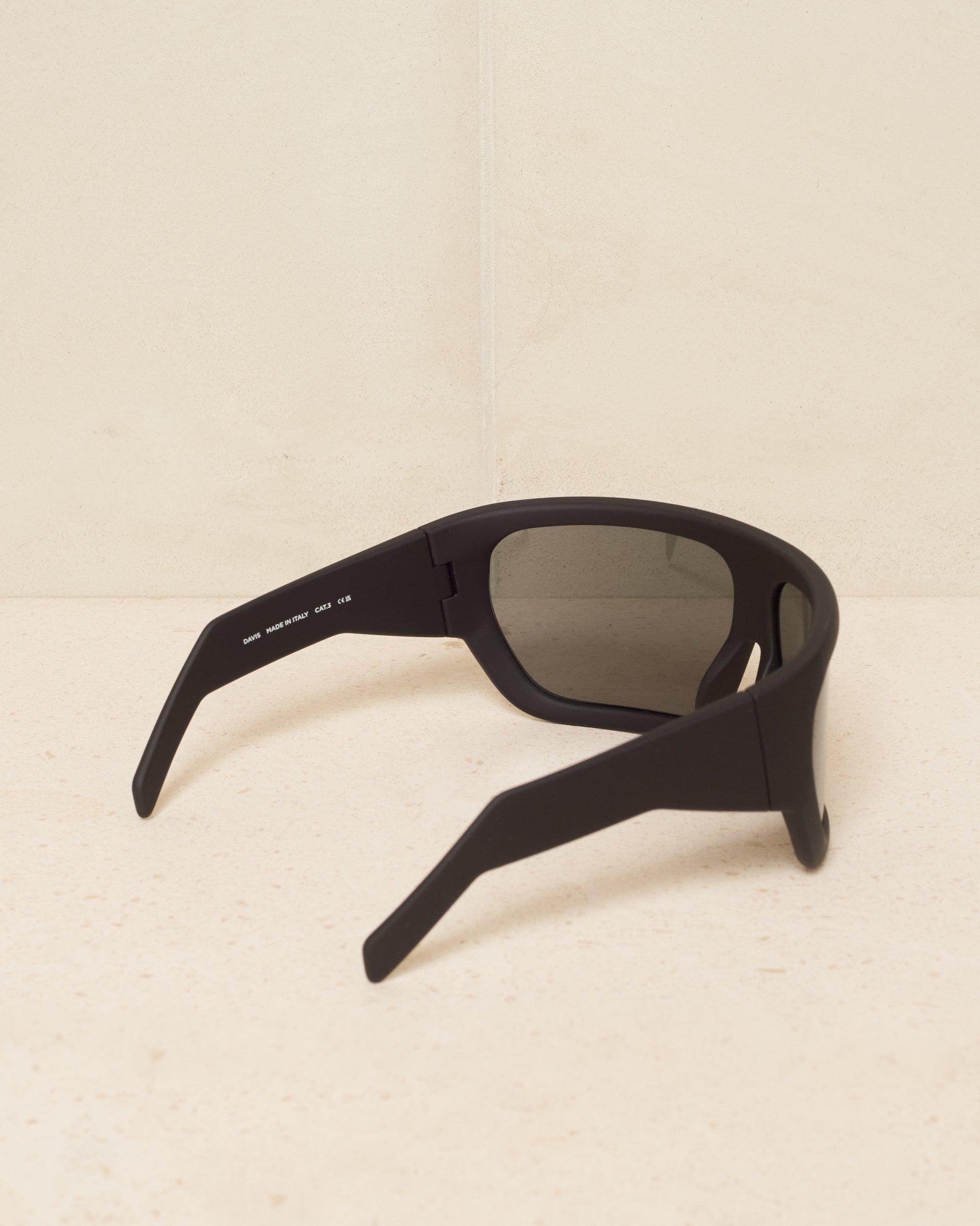Rick Owens Black Davis Temple Sunglasses rg000010 - DILETTANTE