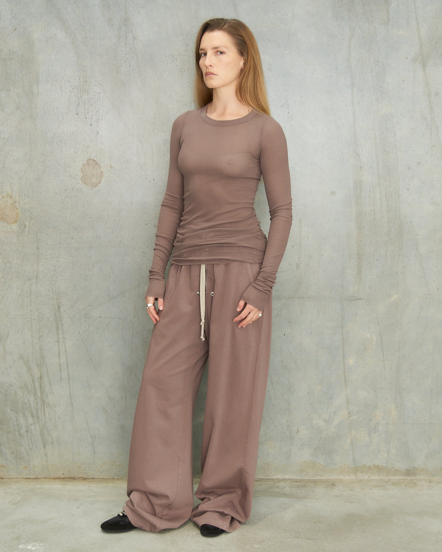Grape Geth Belas Knit Pants