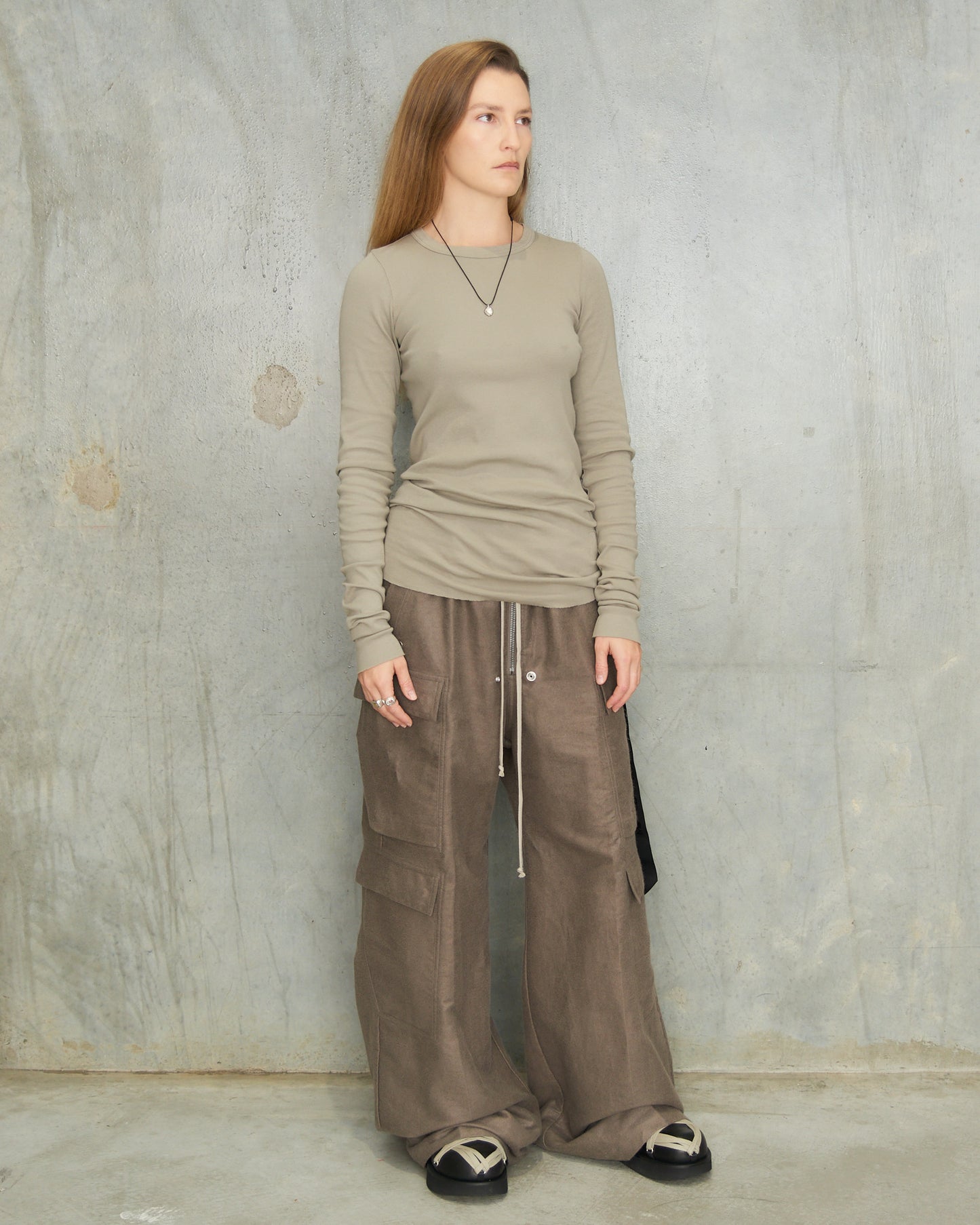 Mineral Knit Long Sleeve Top