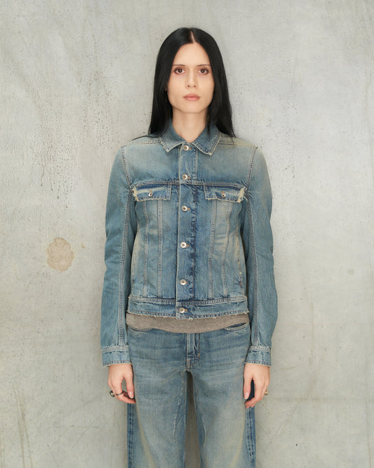 Washed Indigo Trucker Jacket