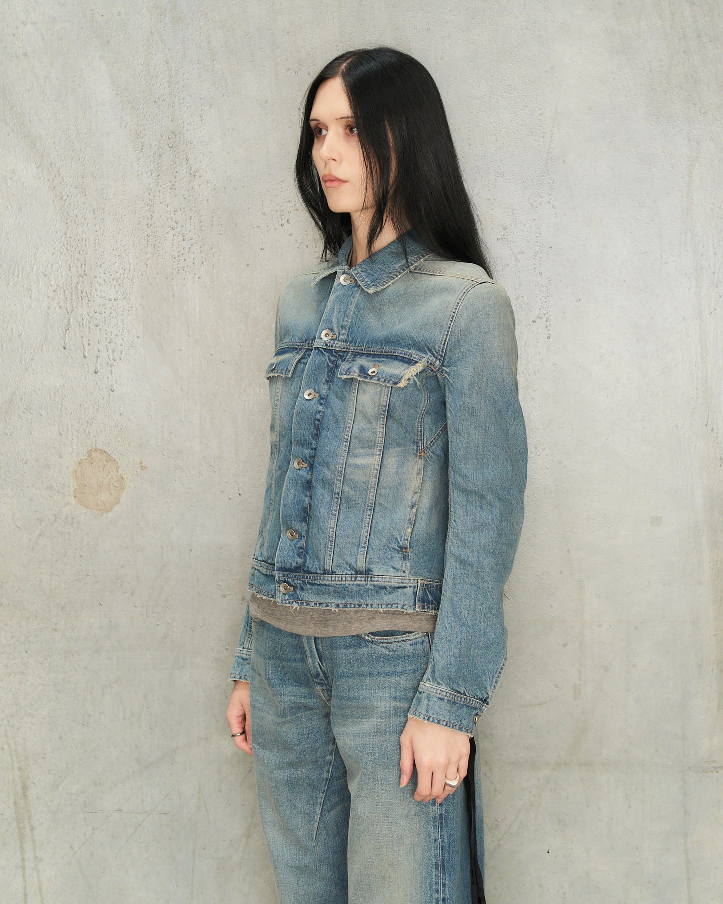 Washed Indigo Trucker Jacket