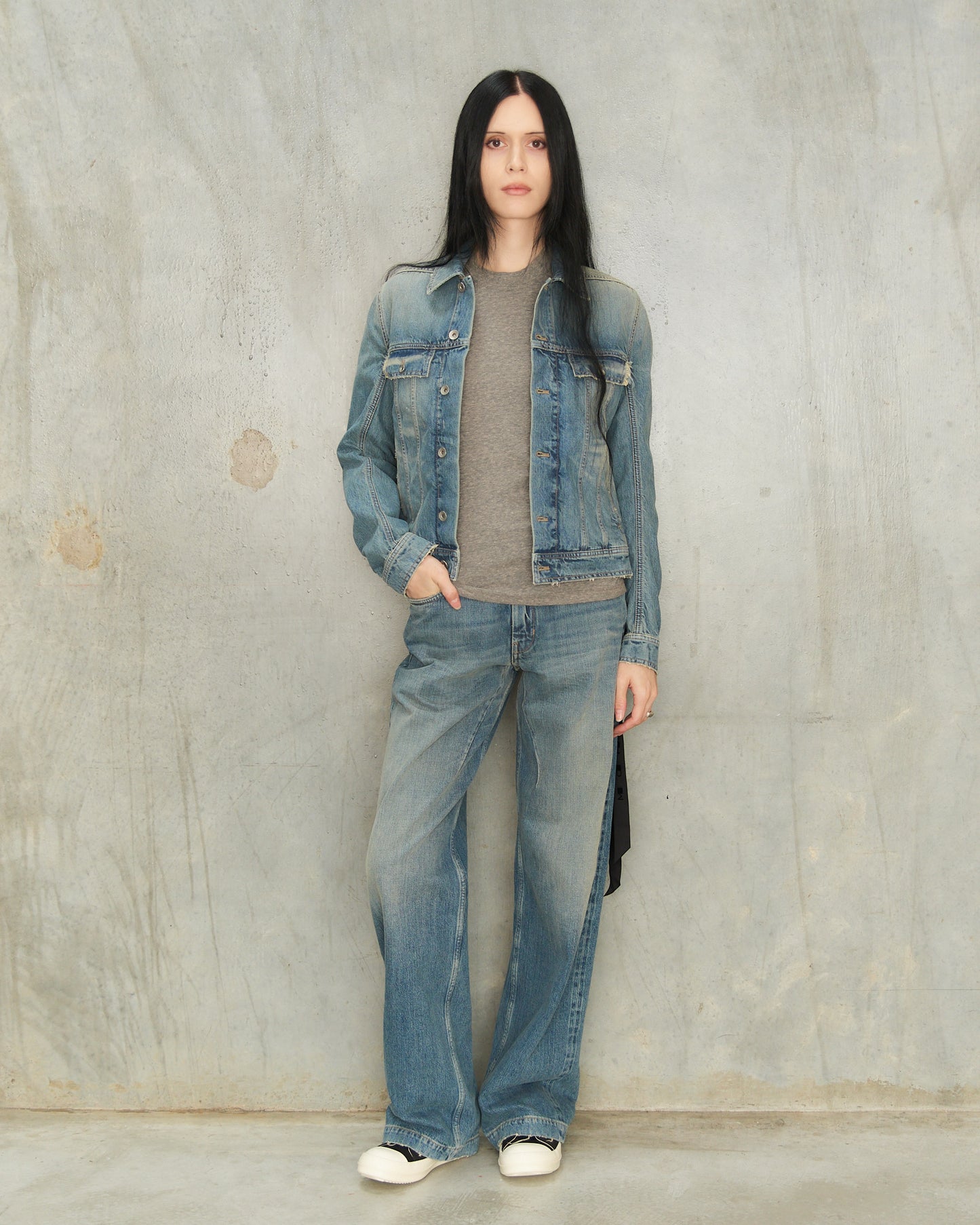 Washed Indigo Trucker Jacket