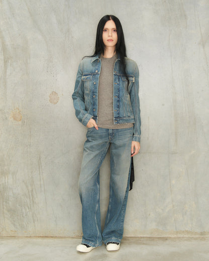 Washed Indigo Trucker Jacket