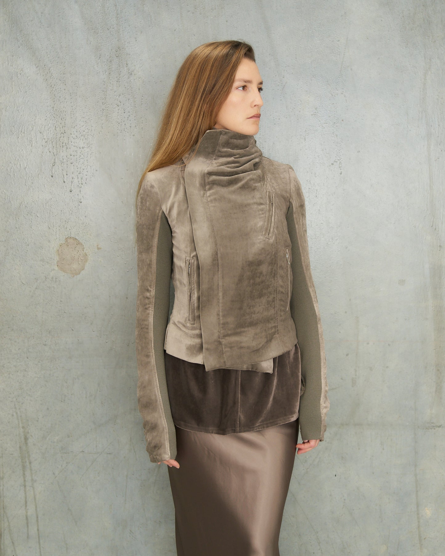Dust Velvet Biker Jacket