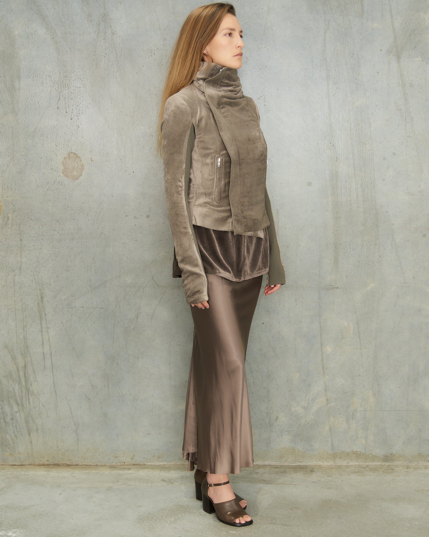 Dust Velvet Biker Jacket