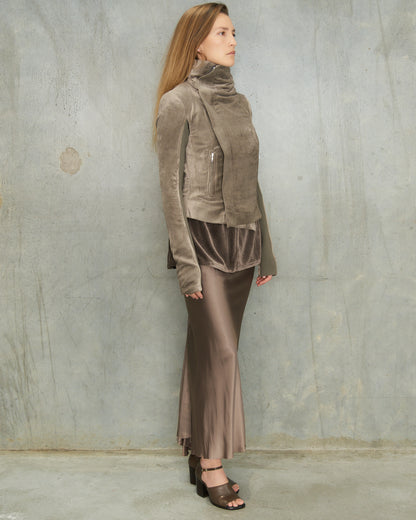 Dust Velvet Biker Jacket