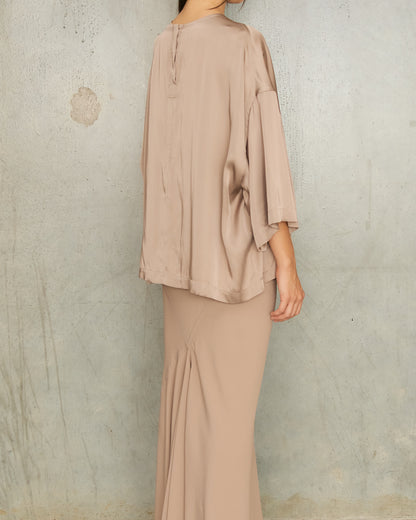 Flesh Satin Tommy Top