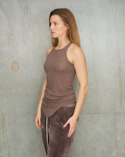 Grape Rib Silk Tank