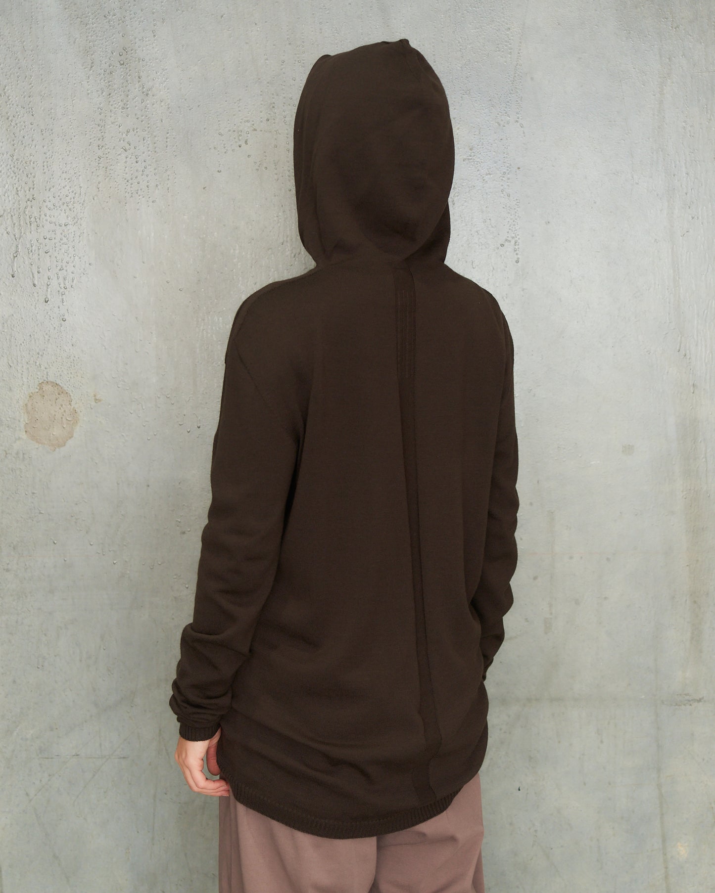 Grease Wool Knit Hoodie