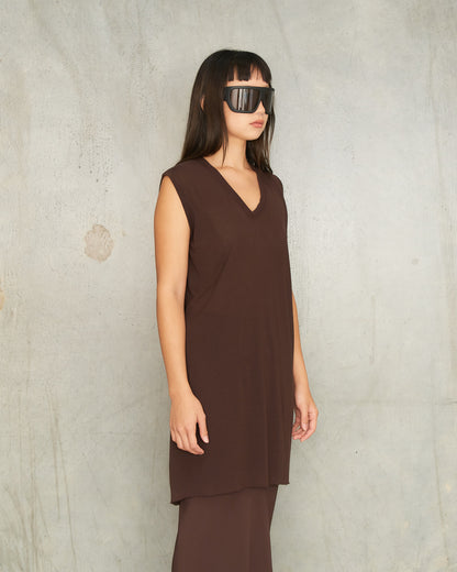 Mahogany V-Neck Tank