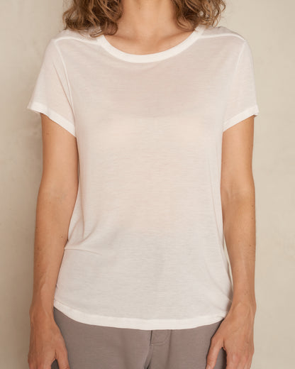 Milk Cropped Level Tee