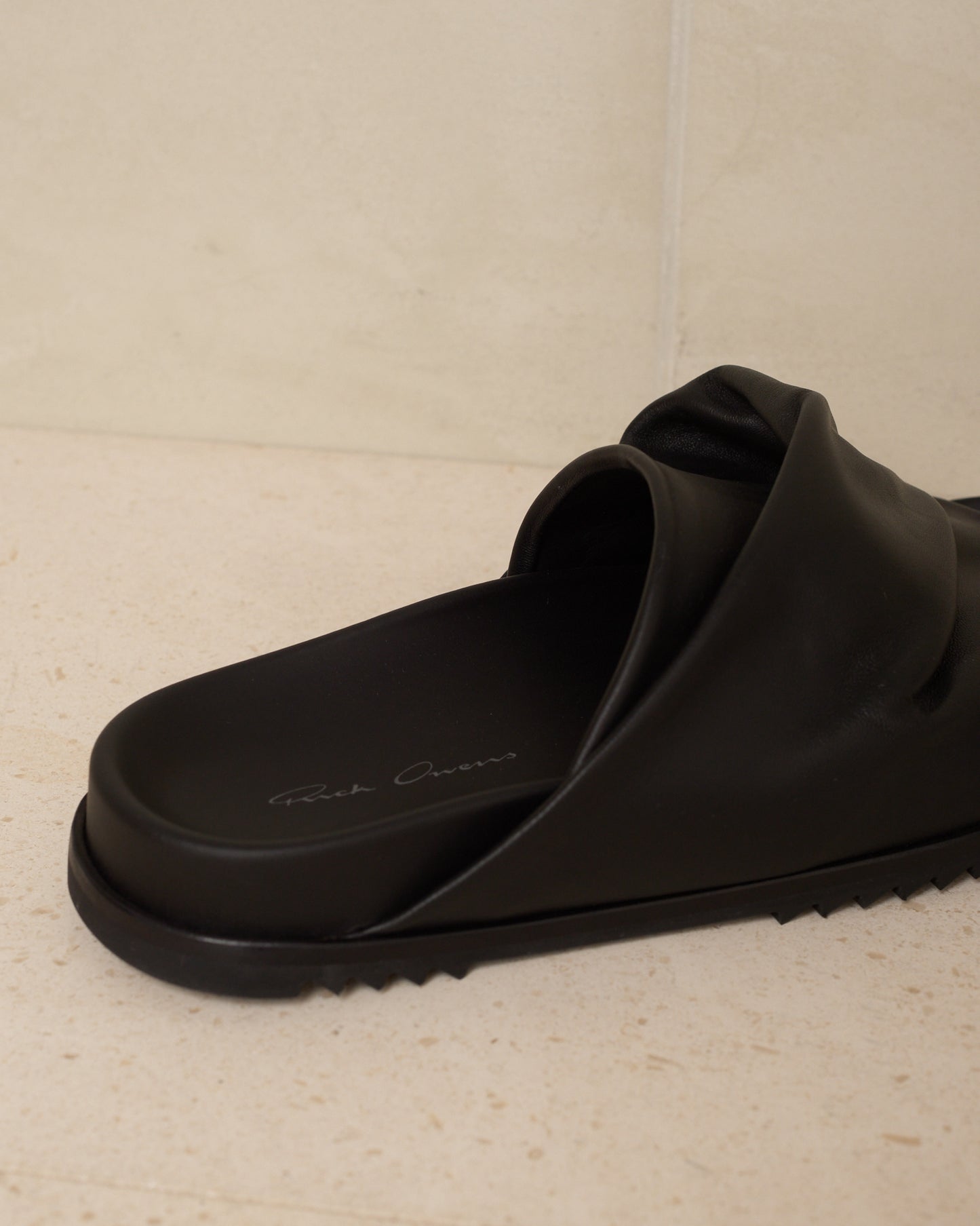 Black Mobius Granola Leather Sandal