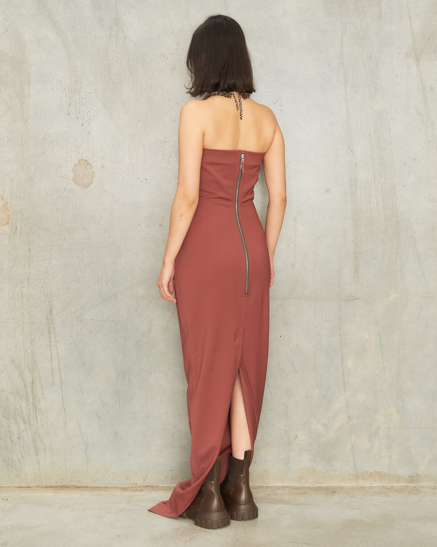 Rosewood Bustier Gown