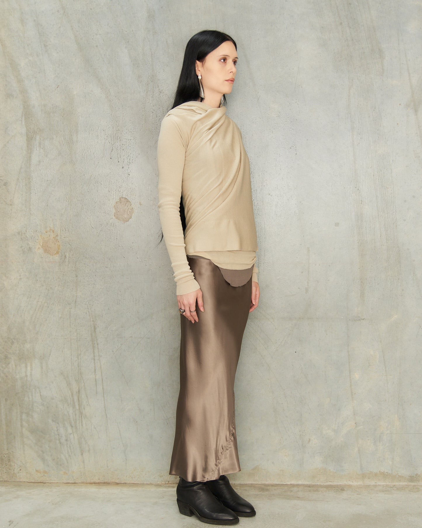 Sand Medium Wrap Cardigan