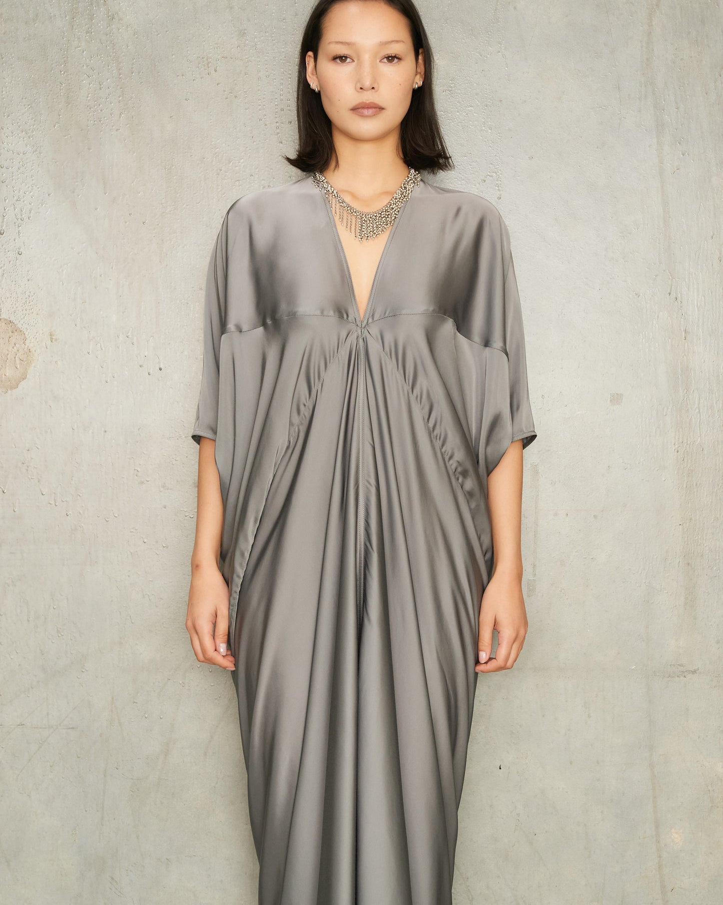 Washed Indigo Kite Gown