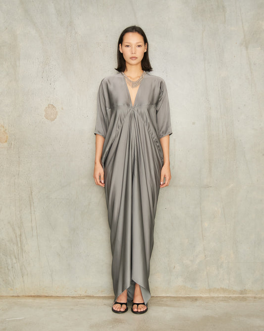 Washed Indigo Kite Gown
