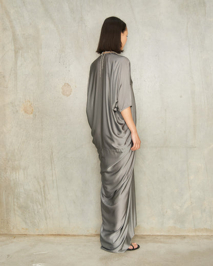 Washed Indigo Kite Gown