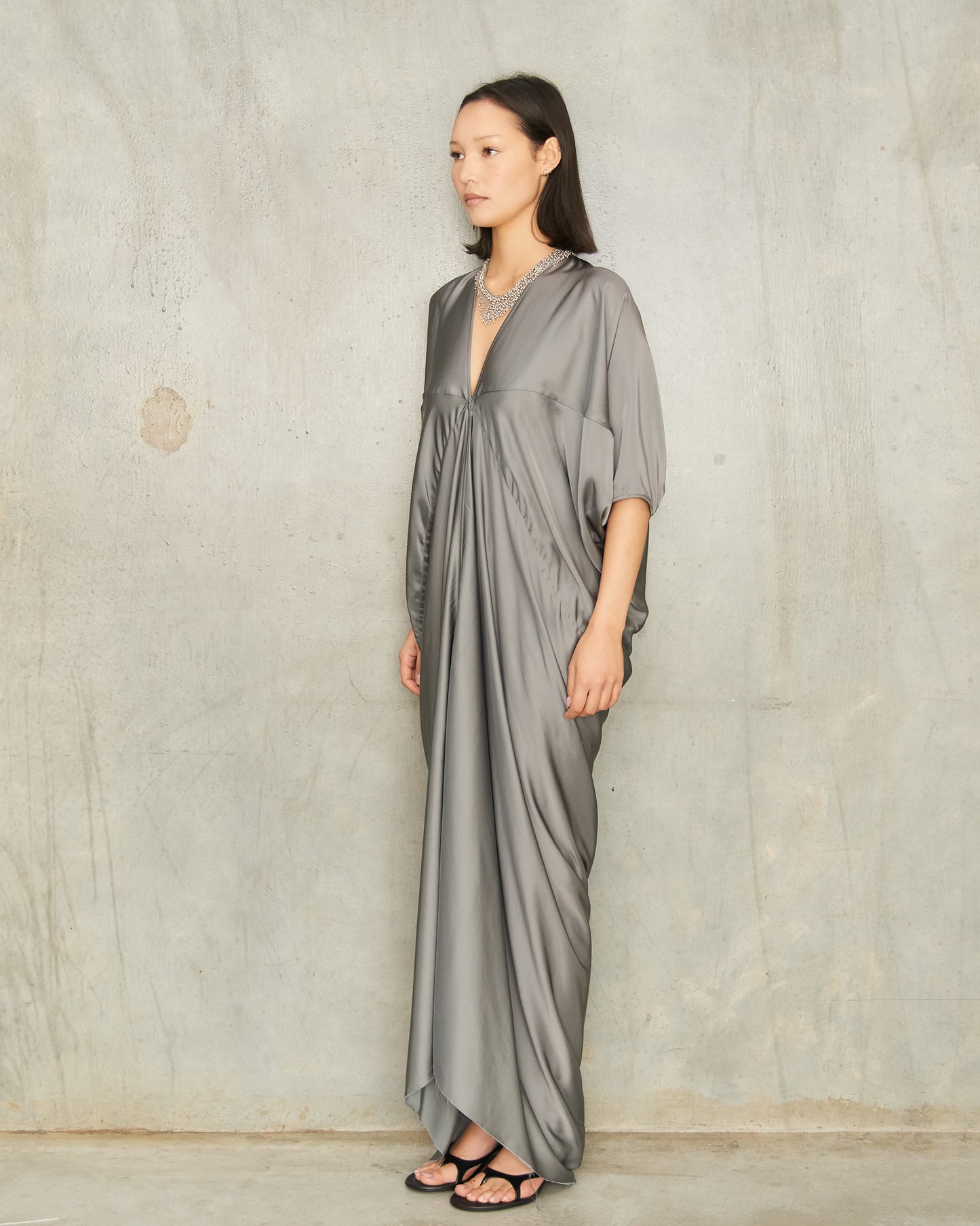 Washed Indigo Kite Gown